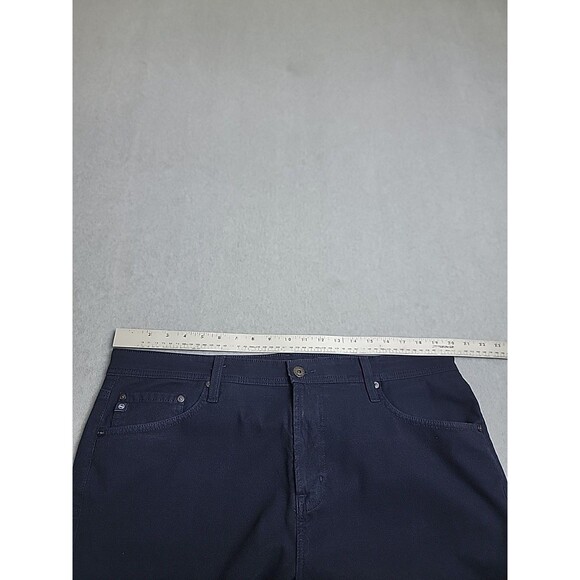 Adriano Goldschmied Pants Mens 38x34 (40x32) Everett Slim Straight Navy Blue - Picture 5 of 14